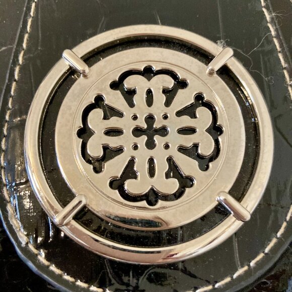 Great Condition, LG Patent Croc Embossed Tech Bag Satchel Tote - Picture 10 of 10